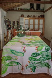 Mantel Pintado a Mano Estilo Chumbos